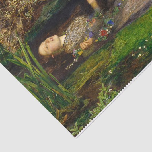 Ophelia, 1851 by John Everett Millais Tissuepapier (Detail)