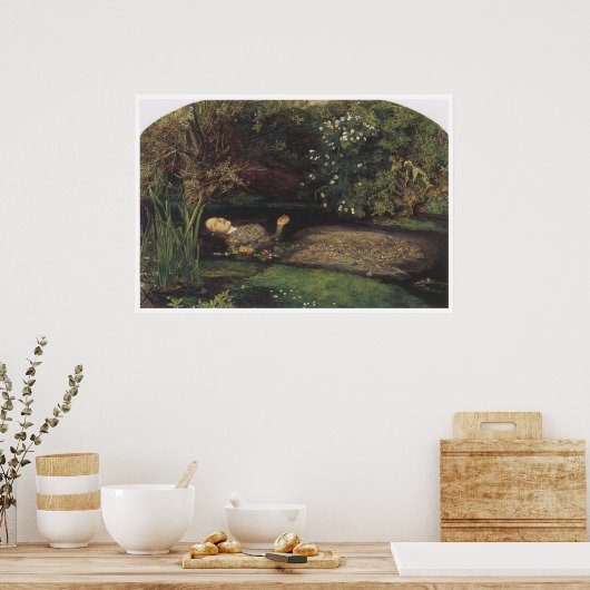 Ophelia, 1852, John Everett Millais Poster (Keuken)