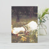 Ophelia 1889, ingediend door John William Waterhou Kaart (Staand voorkant)