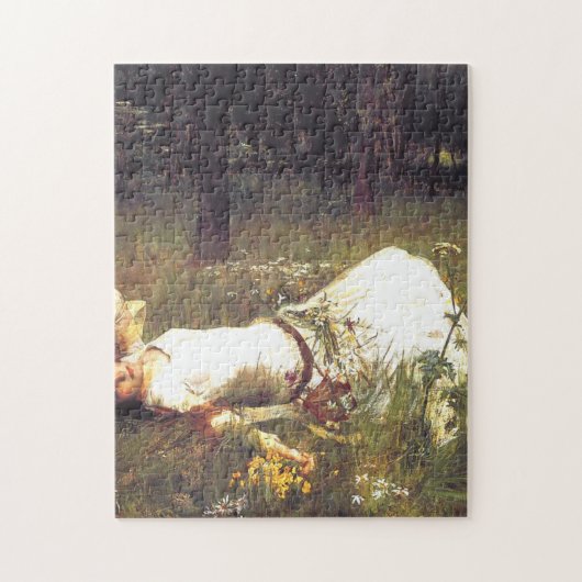 Ophelia 1889, ingediend door John William Waterhou Legpuzzel (Verticaal)