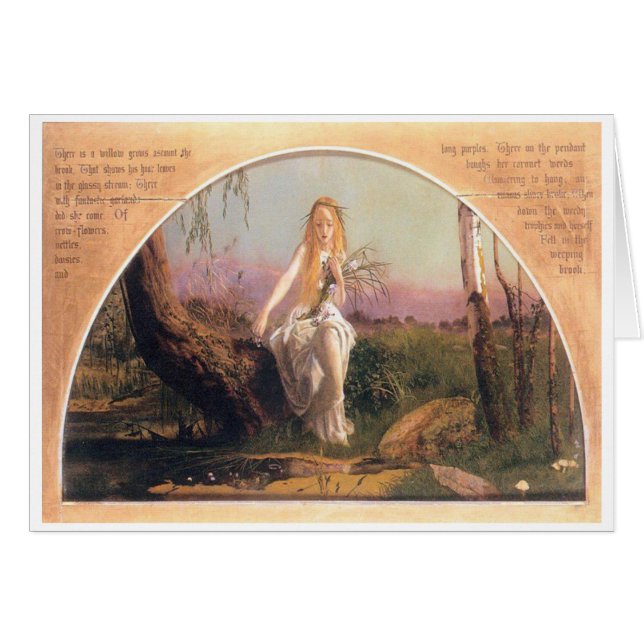 Ophelia, Arthur Hughes, 1852 (Voorkant Horizontaal)