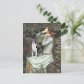 Ophelia & Boston Terrier Briefkaart (Staand voorkant)