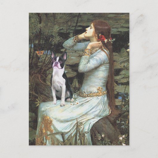 Ophelia & Boston Terrier Briefkaart (Voorkant)