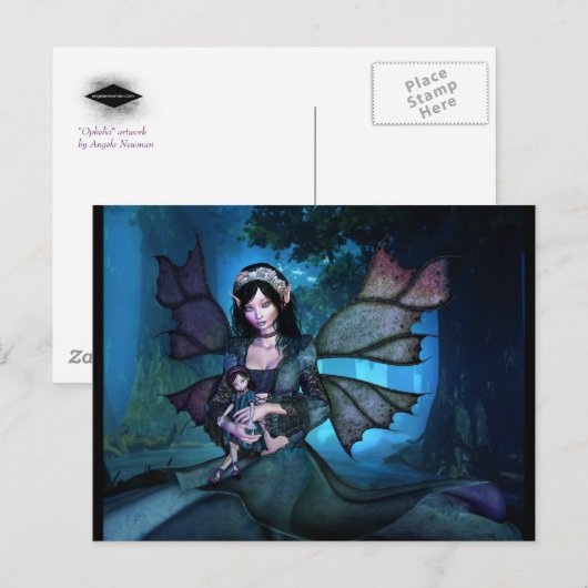 Ophelia briefkaart (Voorkant / Achterkant)