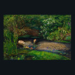 Ophelia by John Everett Millais Poster<br><div class="desc">Ophelia by John Everett Millais is one of the most haunting and beautiful images of the Pre-Raphaelite movement. Surrounded by dense greenery, wildflowers, and still water, Ophelia drifts in a dreamlike scene that feels both peaceful and tragic. Millais is celebrated for his extraordinary attention to botanical detail, luminous color, and...</div>