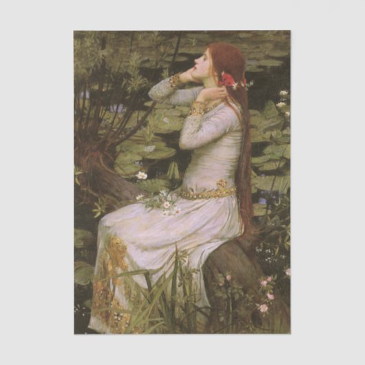 Ophelia by John William Waterhouse Tissuepapier (Voorkant)