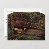 Ophelia by Millais, John Everett (beste kwaliteit) Briefkaart (Voorkant / Achterkant)