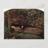 Ophelia by Millais, John Everett (beste kwaliteit) Briefkaart (Voorkant)