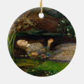 Ophelia, c. 1852 van Sir John Everett Millais Keramisch Ornament (Achterkant)