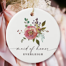 Ophelia Cottagecore Roze Bloemige Bruidsmeisje
