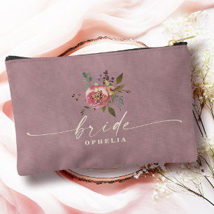 Ophelia Cottagecore Stof Roze Bloemige Bruid Etui