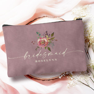 Ophelia Cottagecore Stof Roze Bloemige Bruidsmeisj Etui