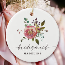 Ophelia Cottagecore Stof Roze Bloemige Bruidsmeisj