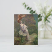 Ophelia die, 1895 verdrinkt briefkaart (Staand voorkant)