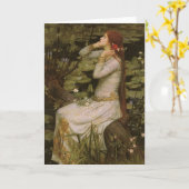 Ophelia door de Pond van John William Waterhouse Kaart (Gele Bloem)