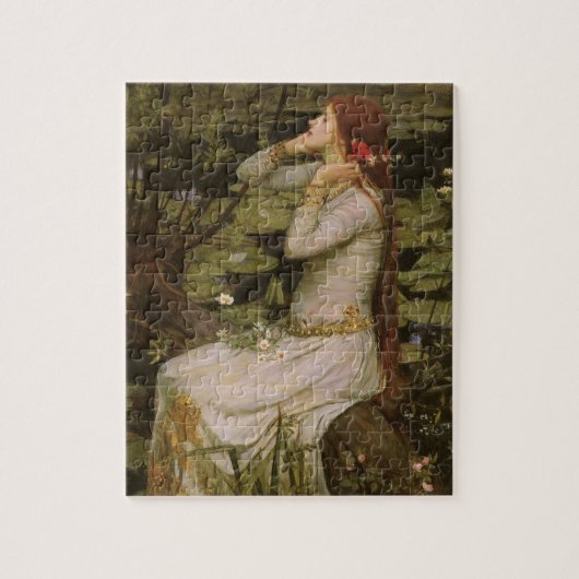 Ophelia door de Pond van John William Waterhouse Legpuzzel (Verticaal)