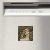 Ophelia door de Pond van John William Waterhouse Magneet (Insitu (Vaatwasser))