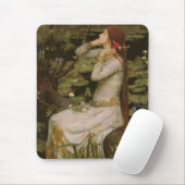 Ophelia door de Pond van John William Waterhouse Muismat (Met muis)