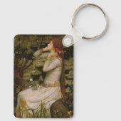 Ophelia door de Pond van John William Waterhouse Sleutelhanger (Achterkant)