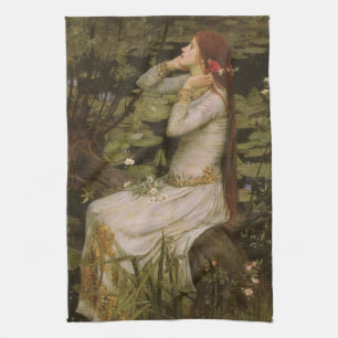Ophelia door de Pond van John William Waterhouse Theedoek