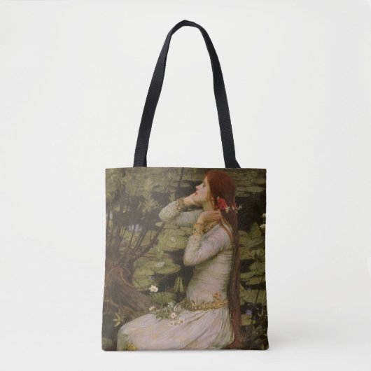 Ophelia door de Pond van John William Waterhouse Tote Bag (Voorkant)