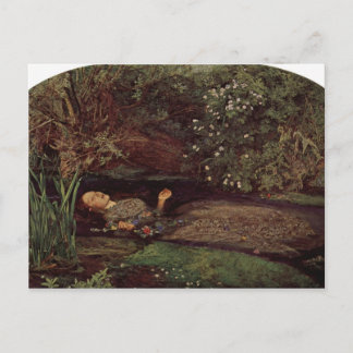 Ophelia door John Everett Millais Briefkaart