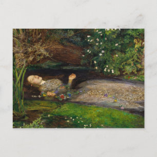 Ophelia door John Everett Millais Briefkaart