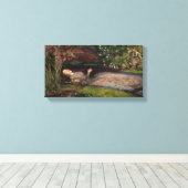 Ophelia door John Everett Millais Canvas Afdruk (Insitu (Houten vloer))