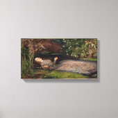 Ophelia door John Everett Millais Canvas Afdruk (Voorkant)