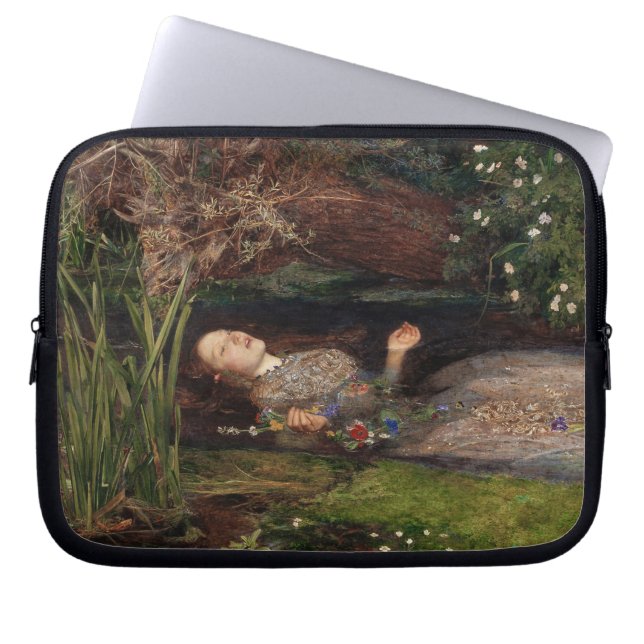 Ophelia door John Everett Millais Laptop Sleeve (Voorkant)