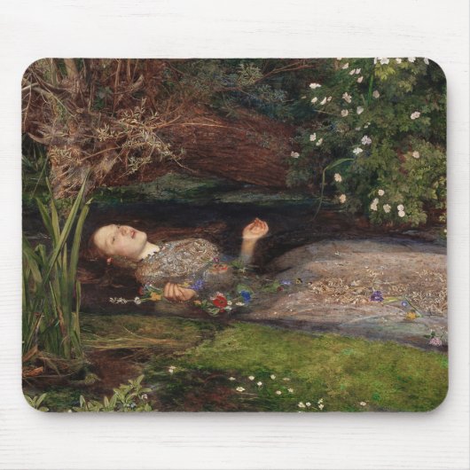 Ophelia door John Everett Millais Muismat (Voorkant)