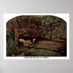 Ophelia door John Everett Millais Poster