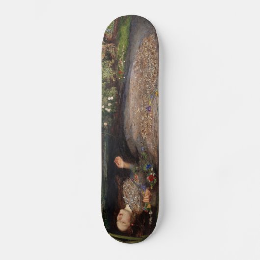 Ophelia door John Everett Millais Skateboard (Voorkant)