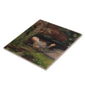 Ophelia door John Everett Millais Tegeltje (Zijkant)