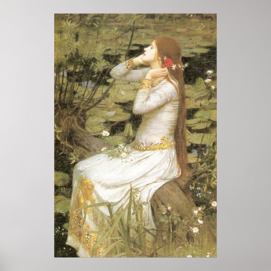 OPHELiA, door John William Waterhouse, 1894 Poster (Voorkant)
