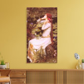 Ophelia door John William Waterhouse Canvas Afdruk (Insitu (Woonkamer))