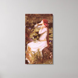 Ophelia door John William Waterhouse Canvas Afdruk