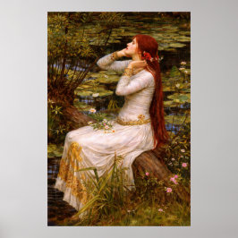 Ophelia door John William Waterhouse Poster