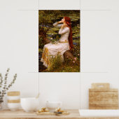 Ophelia door John William Waterhouse Poster (Keuken)