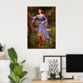 Ophelia door John William Waterhouse Poster (Thuiskantoor)