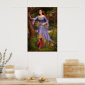Ophelia door John William Waterhouse Poster (Keuken)