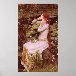 Ophelia door John William Waterhouse Poster