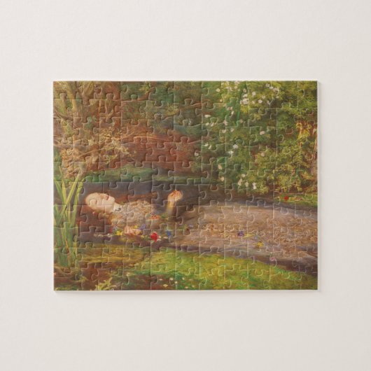 Ophelia door Millais,  Victoriaans Kunst Legpuzzel (Horizontaal)