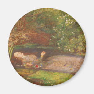Ophelia door Millais,  Victoriaans Kunst Magneet