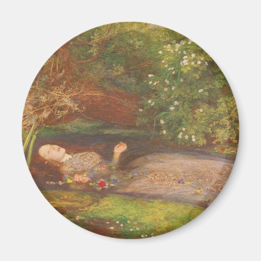 Ophelia door Millais, Victoriaans Kunst Magneet (Voorkant)