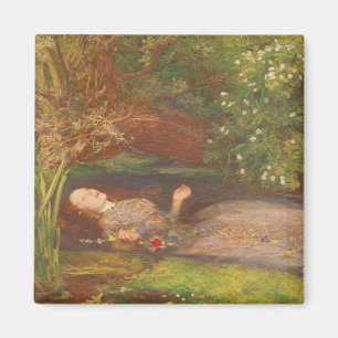 Ophelia door Millais,  Victoriaans Kunst Magneet