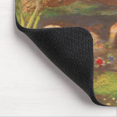 Ophelia door Millais,  Victoriaans Kunst Muismat (Hoek)