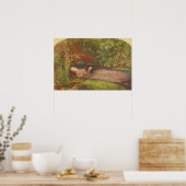 Ophelia door Millais,  Victoriaans Kunst Poster (Keuken)