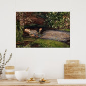 Ophelia door Sir John Everett Millais Poster (Keuken)