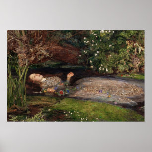 Ophelia door Sir John Everett Millais Poster